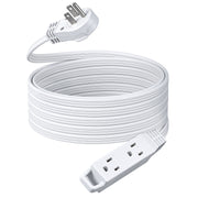 DEWENWILS 20FT 360° Rotating Flat Plug Extension Cord 3 Prong 16 AWG Grounded Power Strip Power Cable