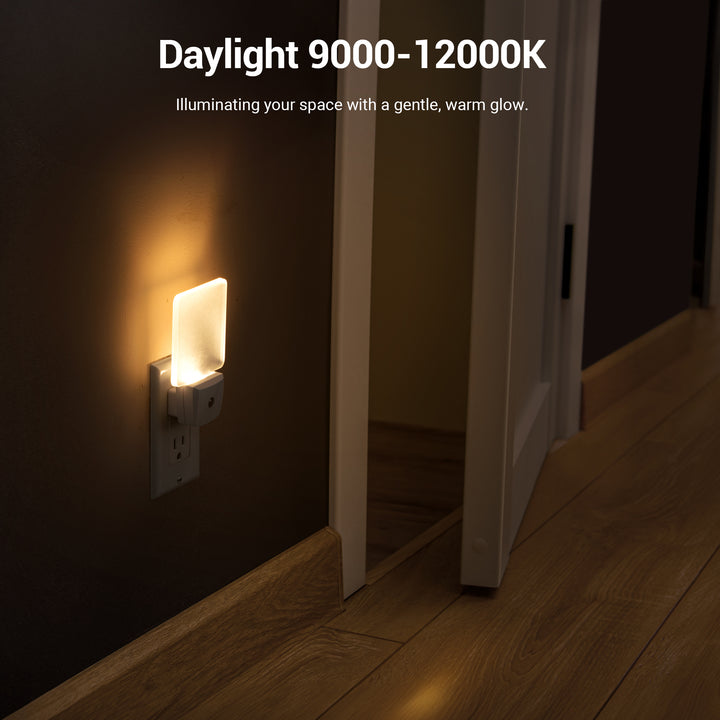 DEWENWILS 120VAC Night Light 9000-12000K Daylight Auto On/Off (3-20 Lux) 30,000-Hour Lifespan Energy-Efficient