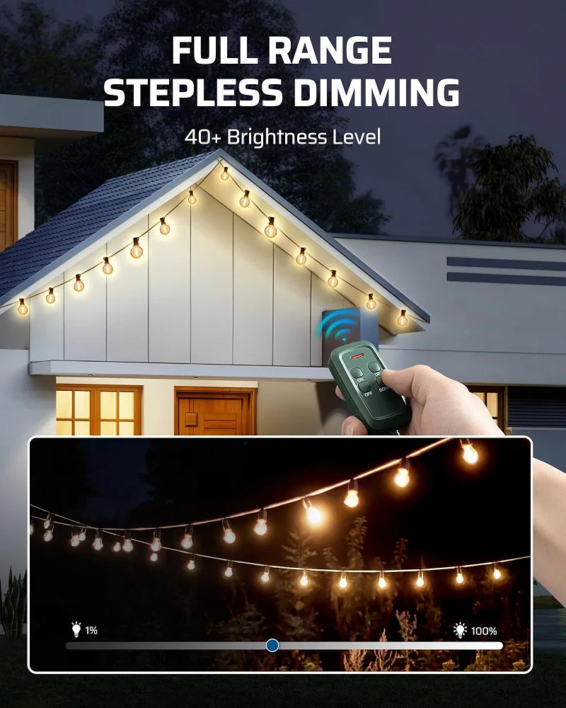 DEWENWILS Remote Dimmer Plug for Outdoor String Lights