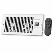 DEWENWILS 4'' x 10'' Quiet Register Booster Fan with Remote Control & Smart Intelligent Thermostat, 5-Speed Vent Fan Booster, Enhances AC Heating & Cooling Airflow for Floor, Wall, White