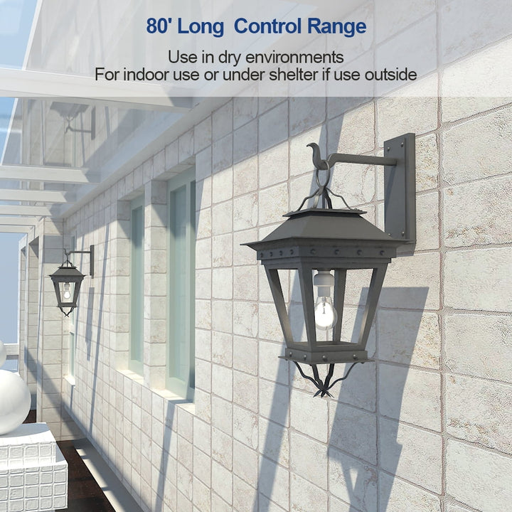 DEWENWILS Remote Control Lamp Light Bulb Socket E26/E27 Base for Pull Chain Light Fixture, No Wiring, ETL Listed(1 Remote+3 Sockets)