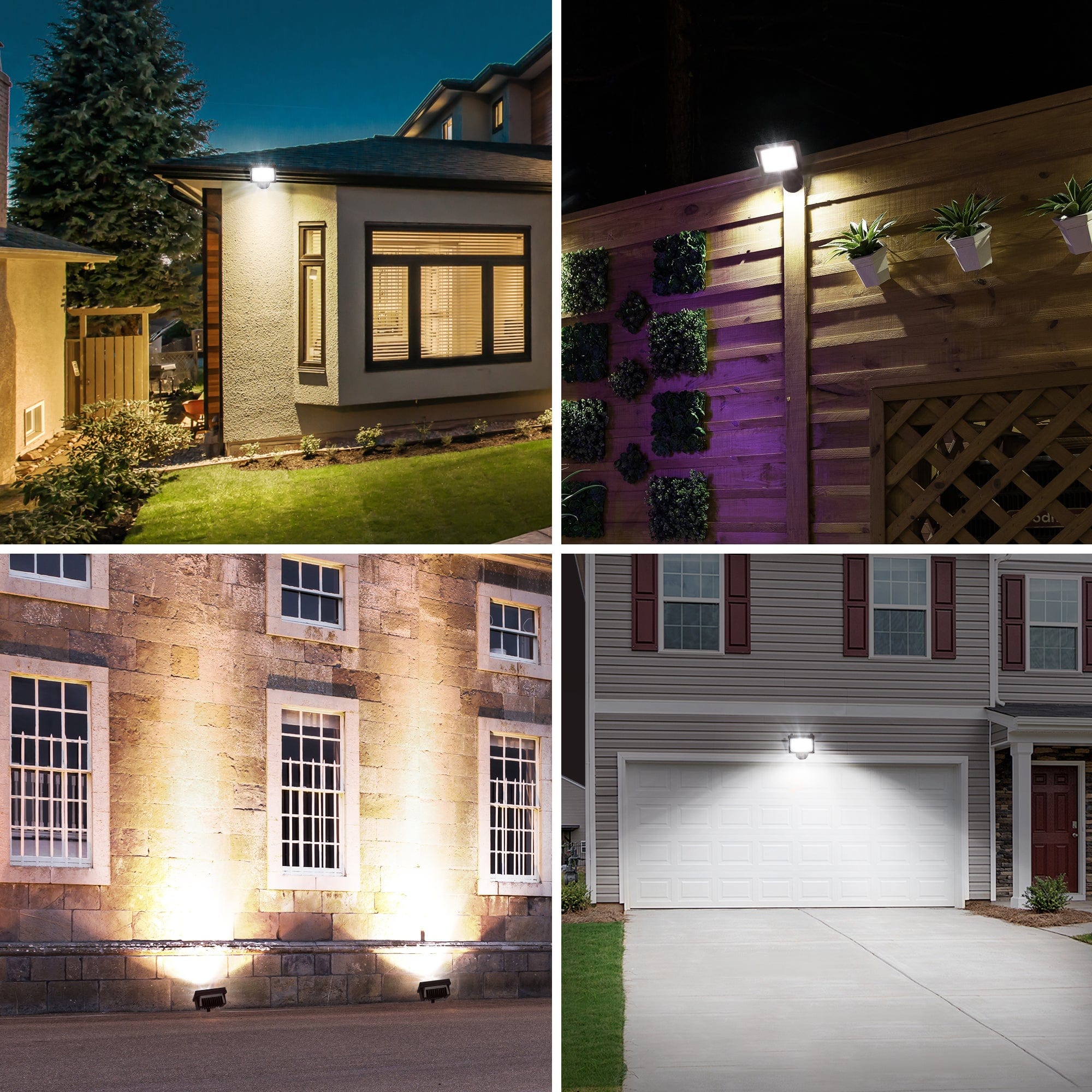 DEWENWILS 65W Flood Lights Outdoor, 6670 Lumen Super Bright (500W Equivalent) IP65 Waterproof Knuckle Mount LED Security Light, 5000K Daylight LED Flood Light for Garage, Patio, Yard, Brown-HFLB01D