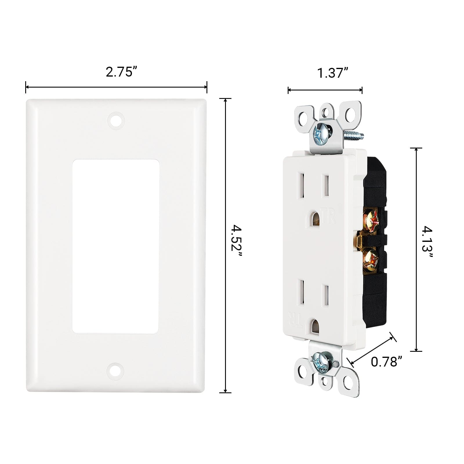 Wall Outlet dimensions