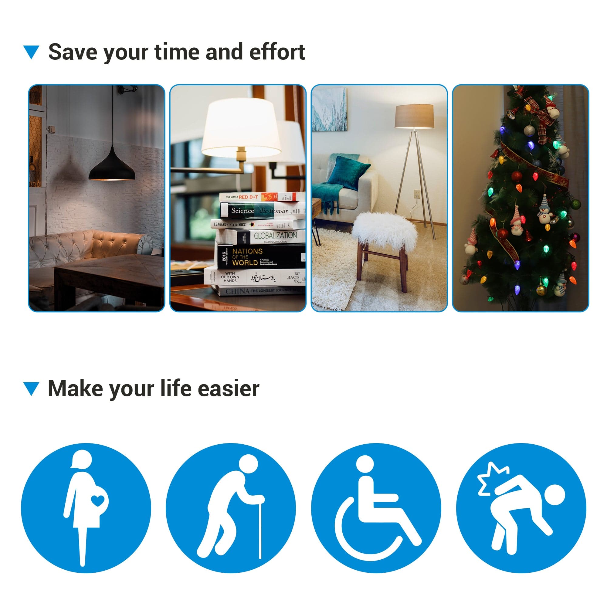 DEWENWILS Wireless Remote Control Outlet, Programmable and Expandable Electrical Outlet Switch, Wireless Remote Light Switch, 100FT Range, FCC Listed, 1 Remote and 3 Outlets-SHRS103M