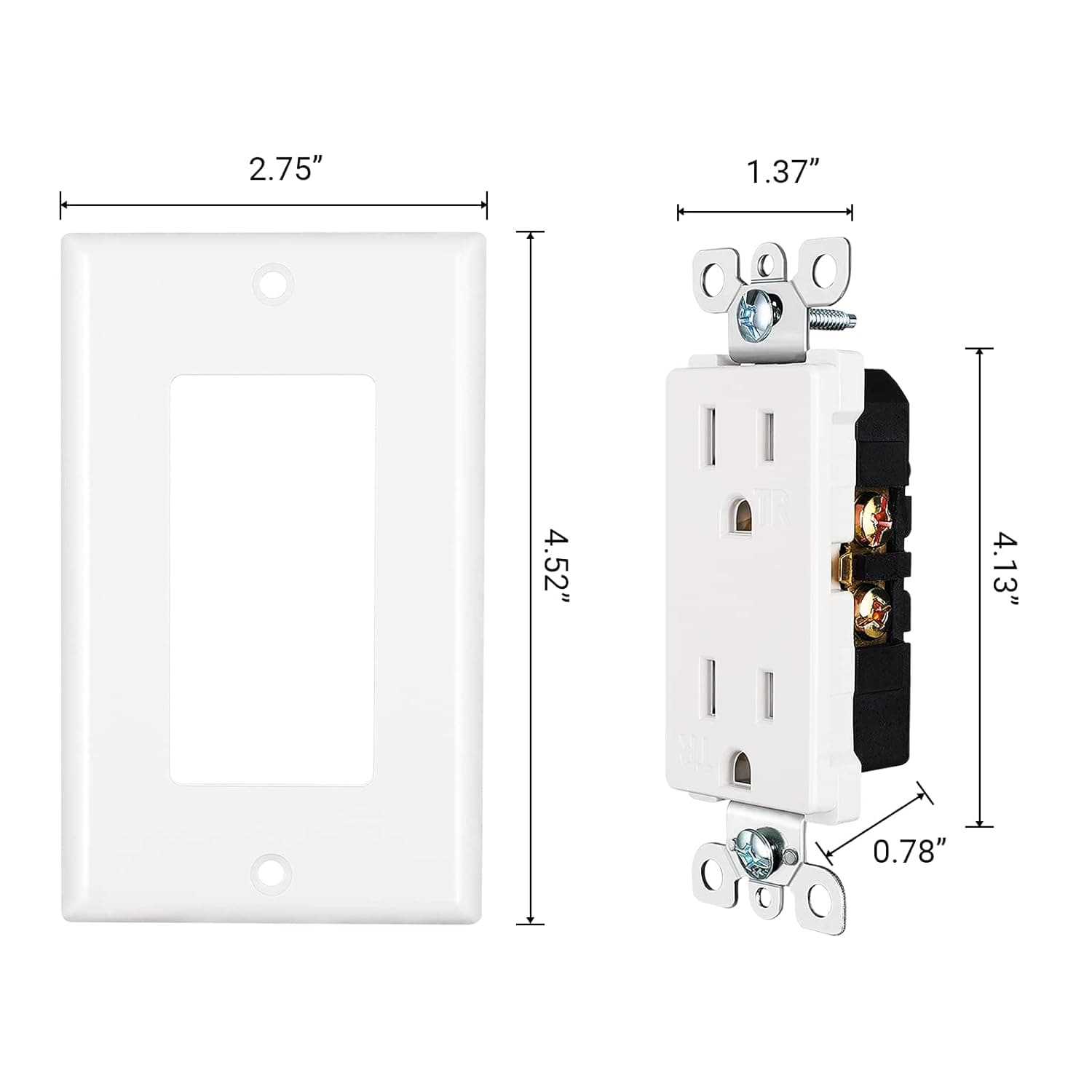 Wall Outlet dimensions