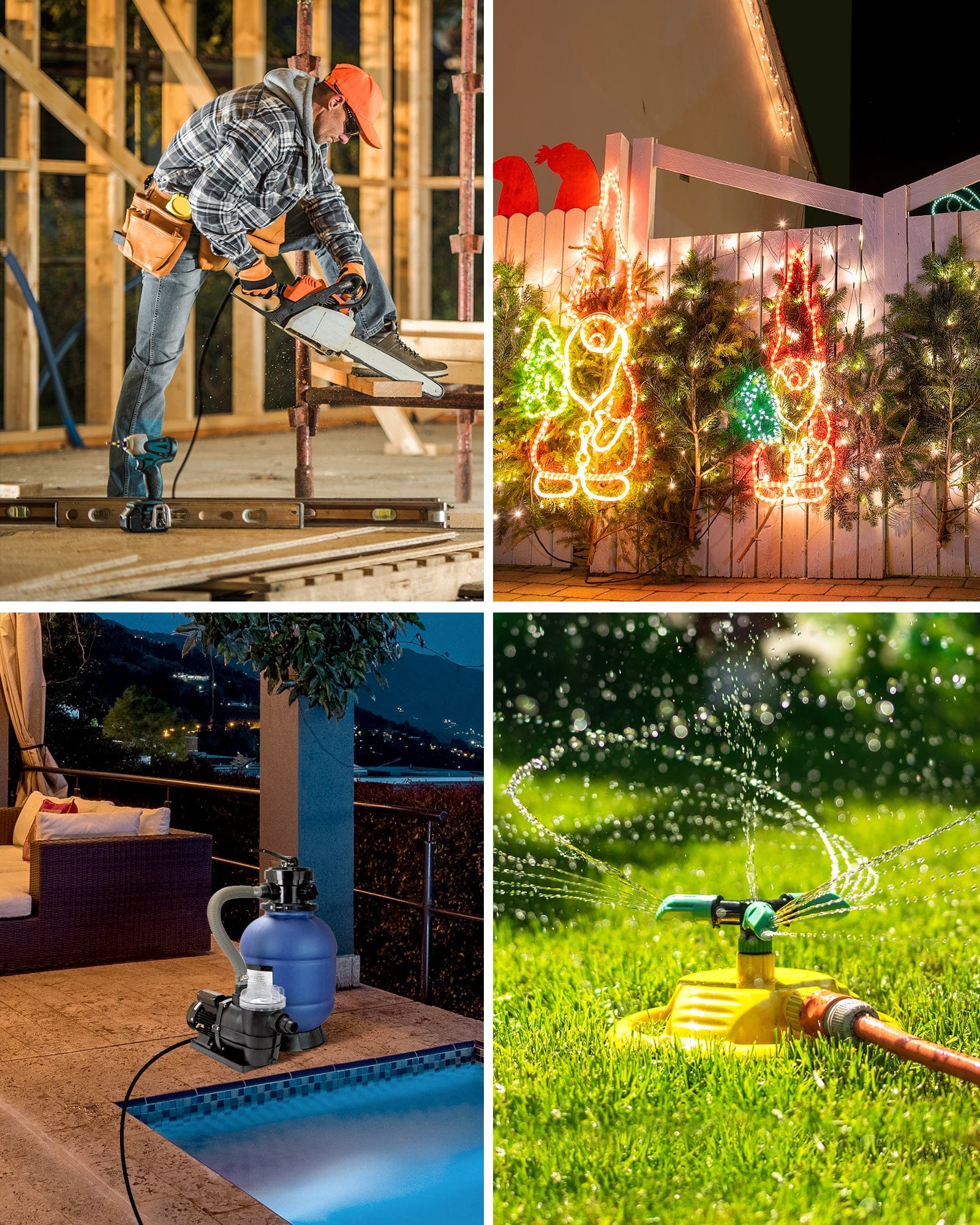 DEWENWILS Outdoor Electrical Box, Waterproof Power Cord Protector for Electrical Connections for Extension Cords-HCCB01C