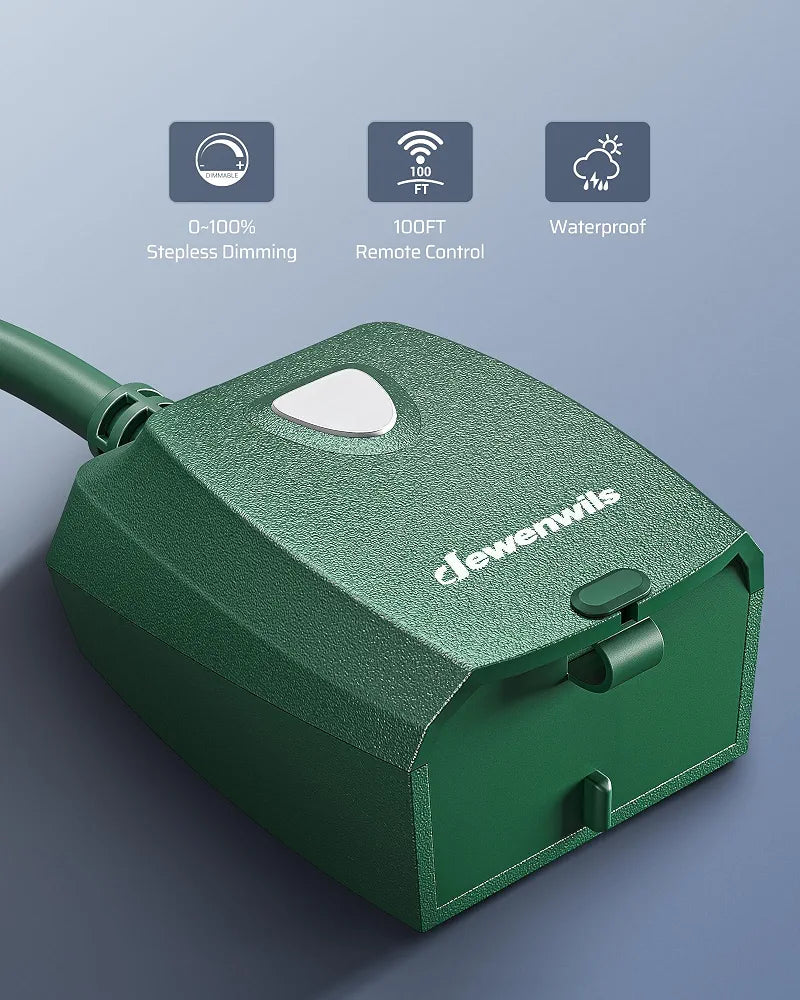 DEWENWILS Remote Dimmer Plug for Outdoor String Lights