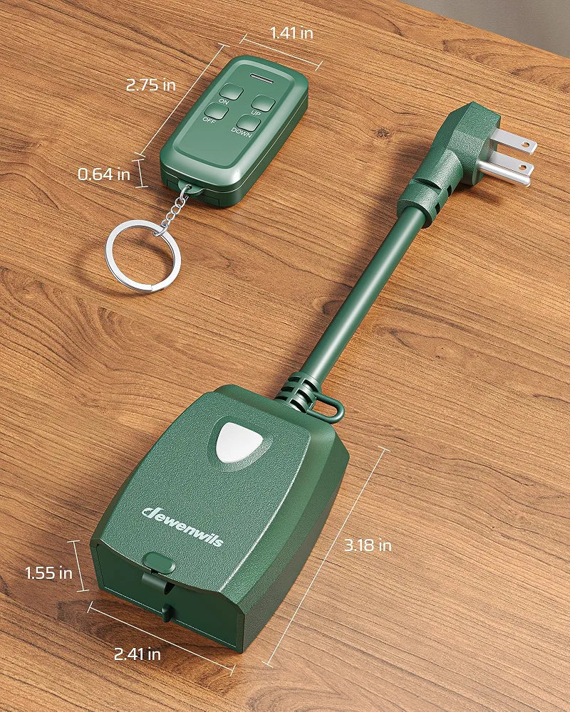 DEWENWILS Remote Dimmer Plug for Outdoor String Lights