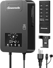 DEWENWILS 300W Landscape Lighting Transformer with Photocell Sensor & Timer