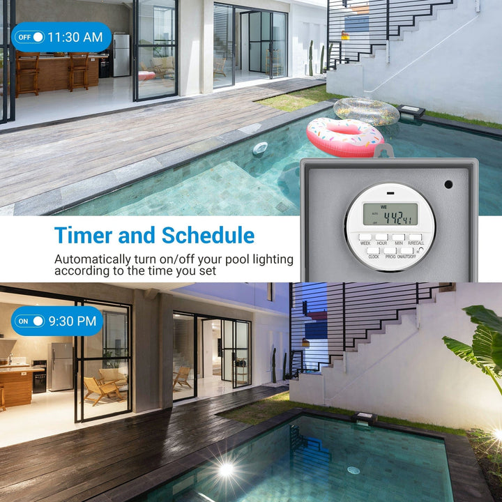 DEWENWILS Digital Pool Timer, 20amp Pool Pump Timer Switch, Pool Filter ...