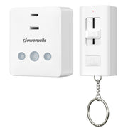 DEWENWILS Dimmer Light Slide Switch Remote Control Plug 100 FT Stepless Dimming Switch for Dimmable LED/Tungsten Bulbs
