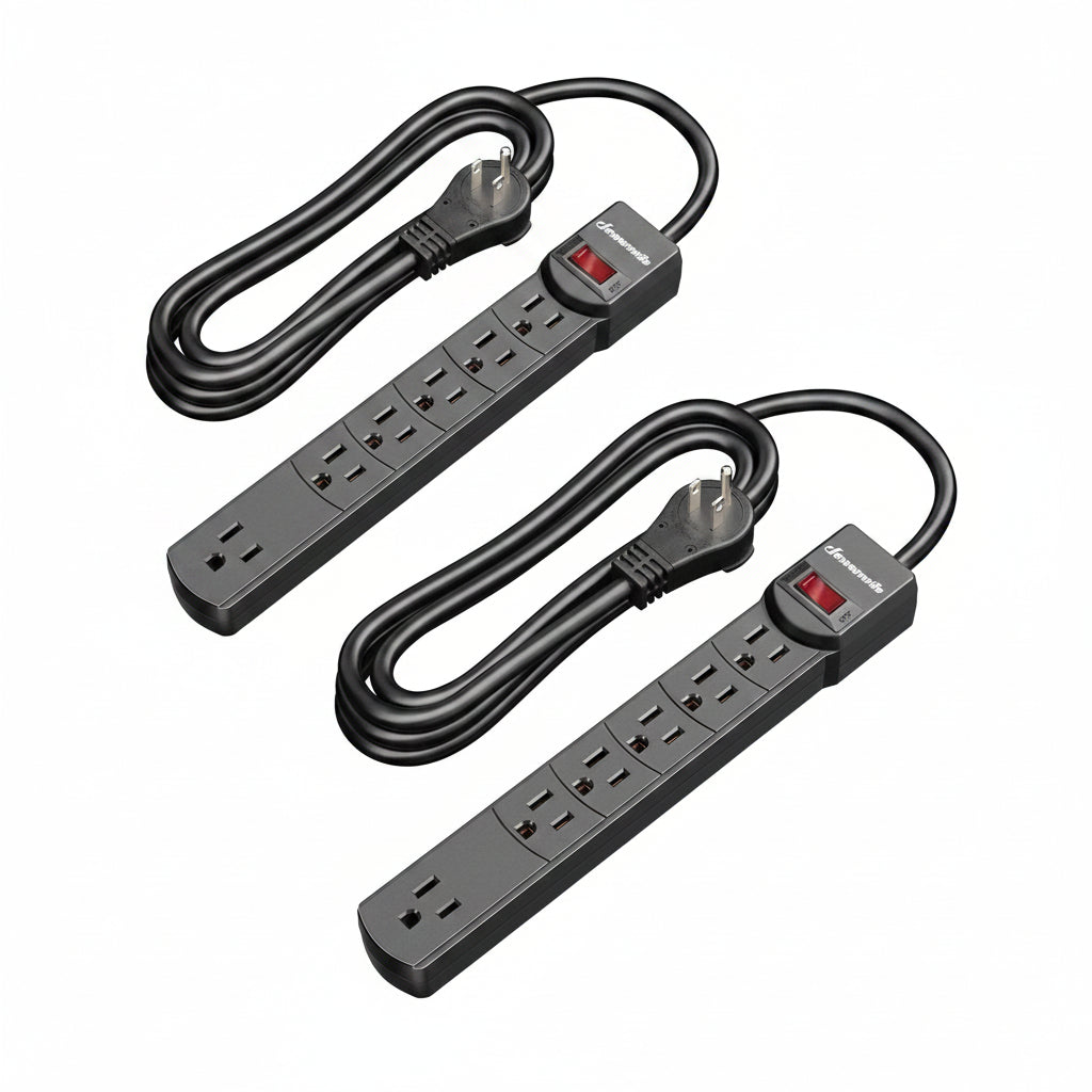 2-pack 6-outlet surge protectors