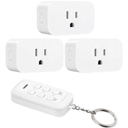DEWENWILS 3-Pack 125V 15A Remote Control Outlet Set (1875W Max) - 433.92MHz 100ft Range Wireless Socket ,CR2032 Battery Included