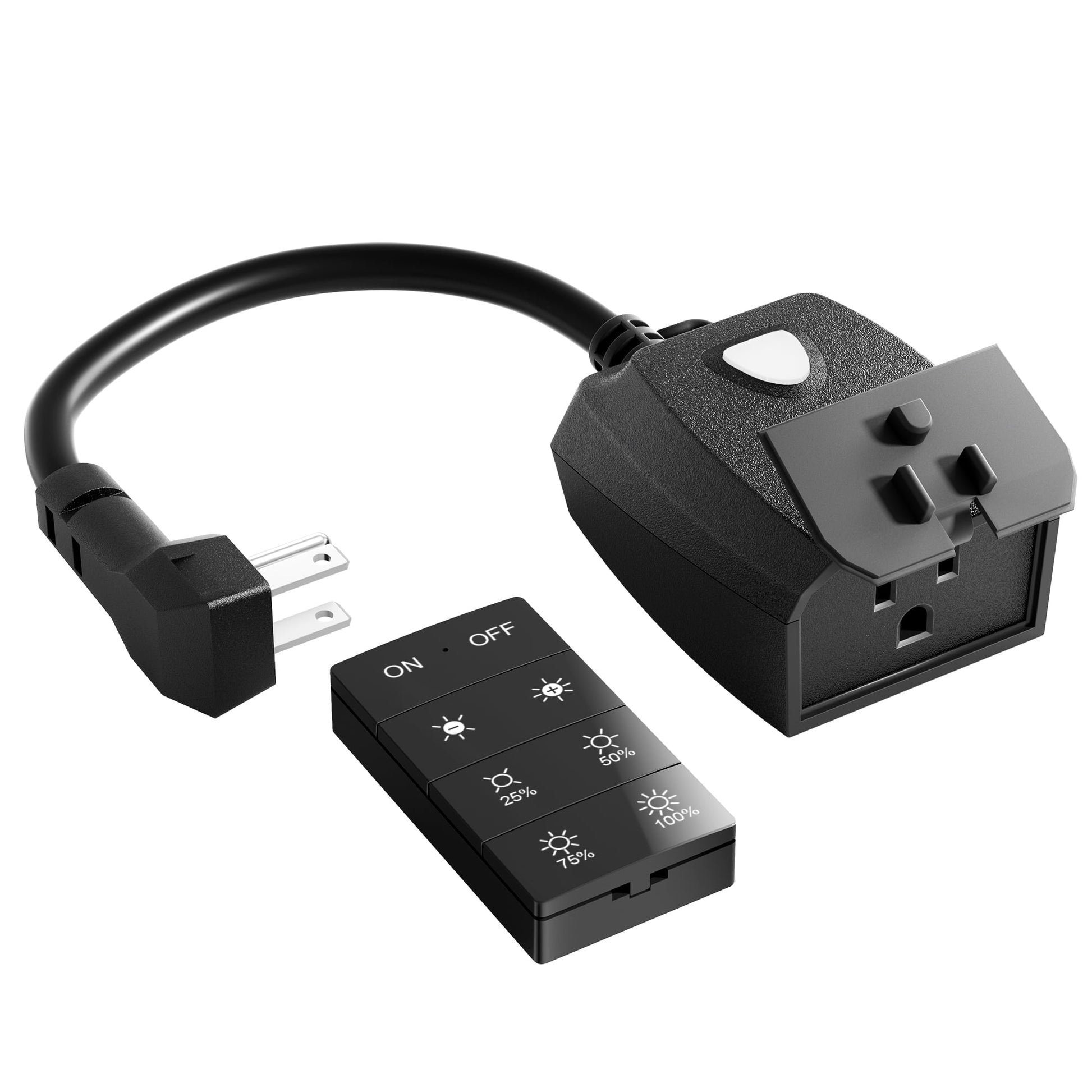 DEWENWILS Dimmer Switch for Light Lamp Outdoor Dimmer Plug Remote Control