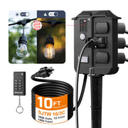 Outdoor Power Stake with Timer