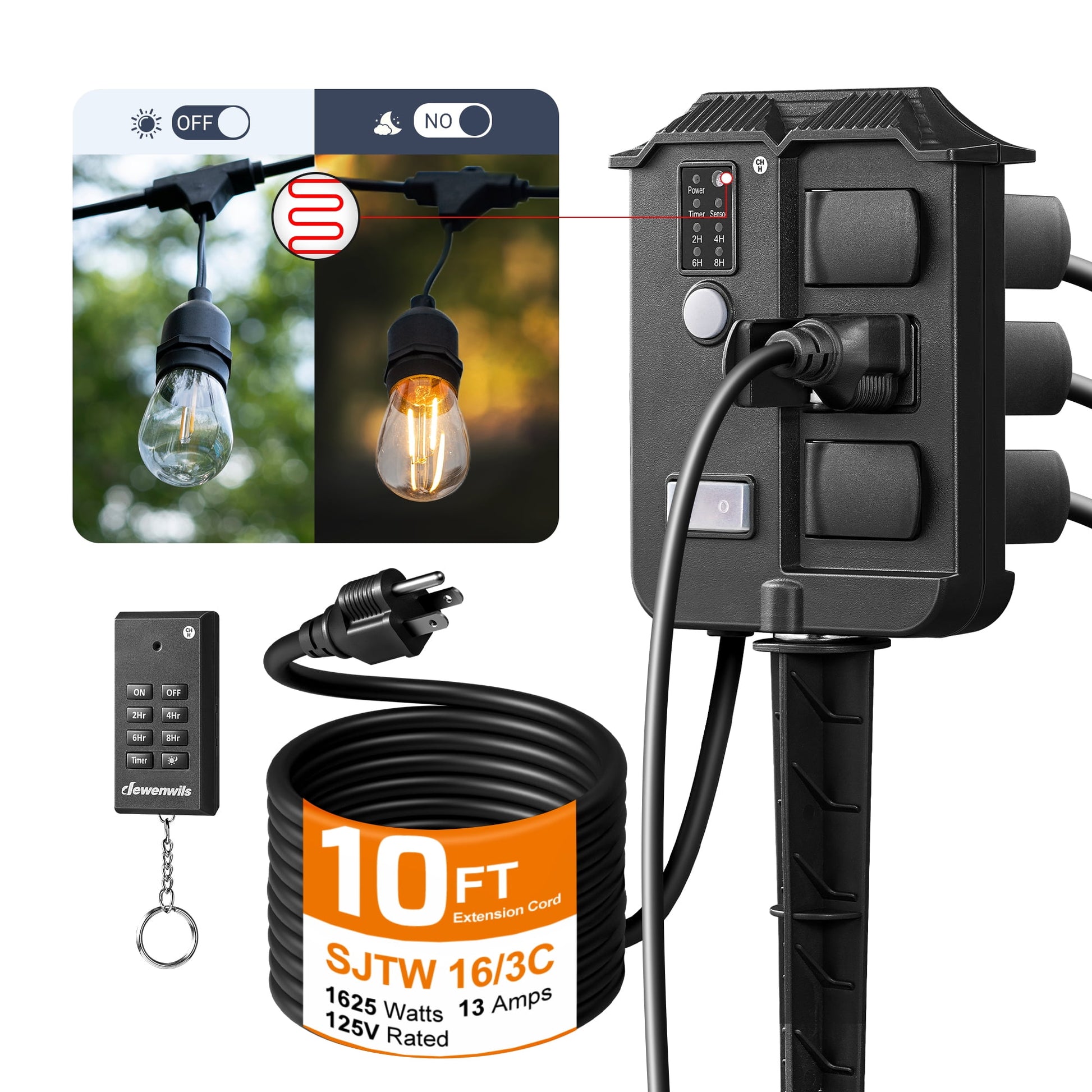 Outdoor Power Stake with Timer