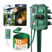 Outdoor Power Stake with Timer