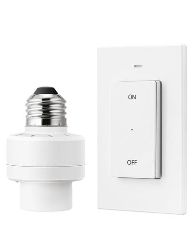 DEWENWILS Remote Control Light Bulb Socket, E26 E27 Bulb Base for Lamp Fixture, No Wiring Needed