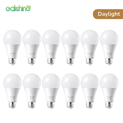 DEWENWILS 12-Pack Daylight LED Light Bulbs 100 Watt Equivalent, 1500 Lumen 14 Watt 5000K E26 Base