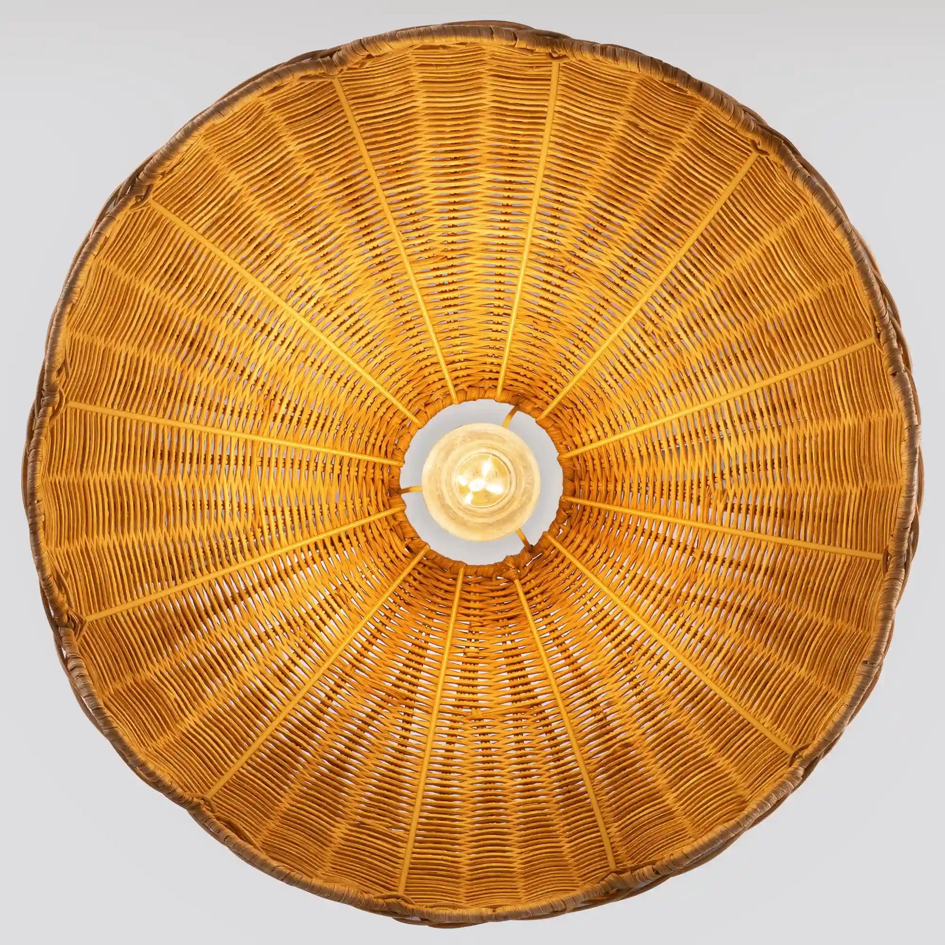 Natural Rattan  Pendant Light  (16")
