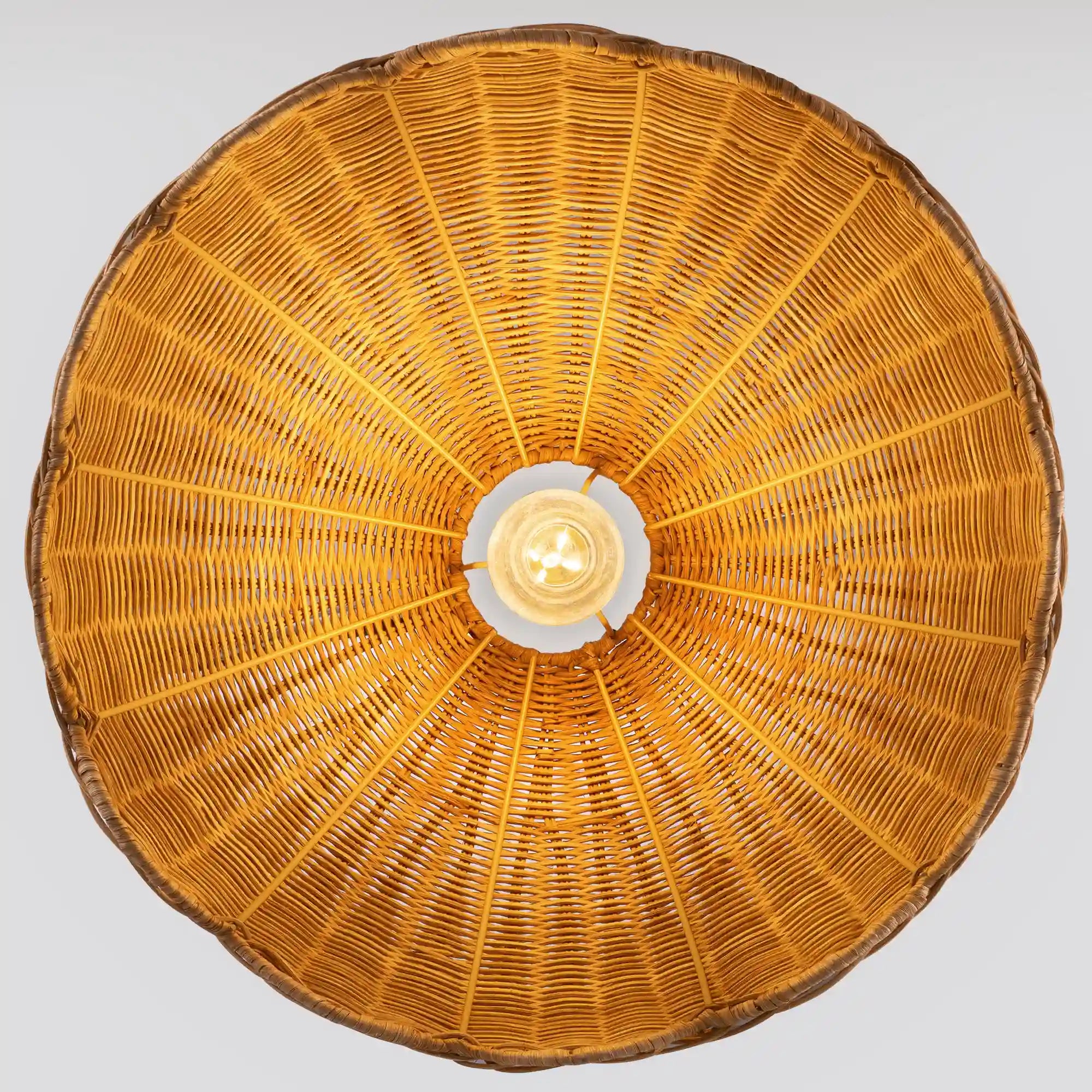 Natural Rattan  Pendant Light  (16")
