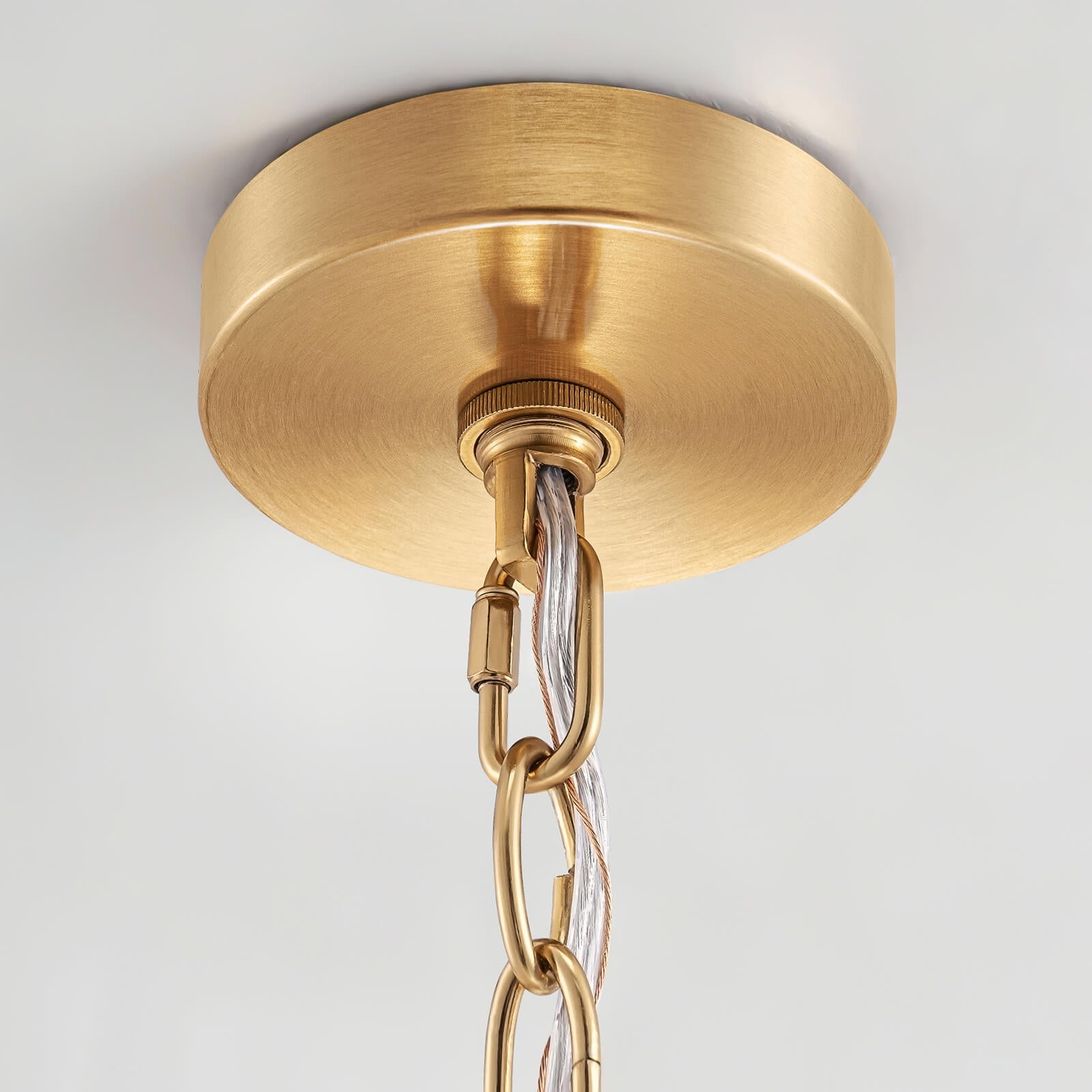 9-Light 5-Tier Clear Ripple Glass Chandelier (24")
