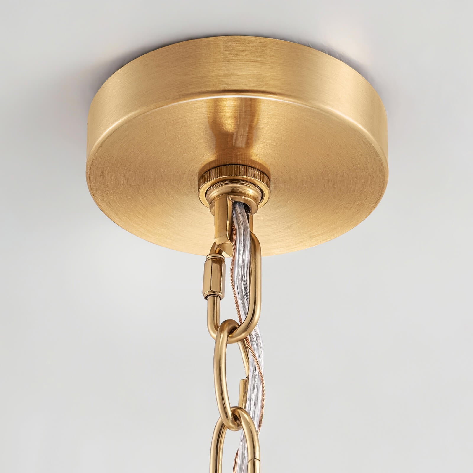 6-Light Hammered Glass Chandelier (24")