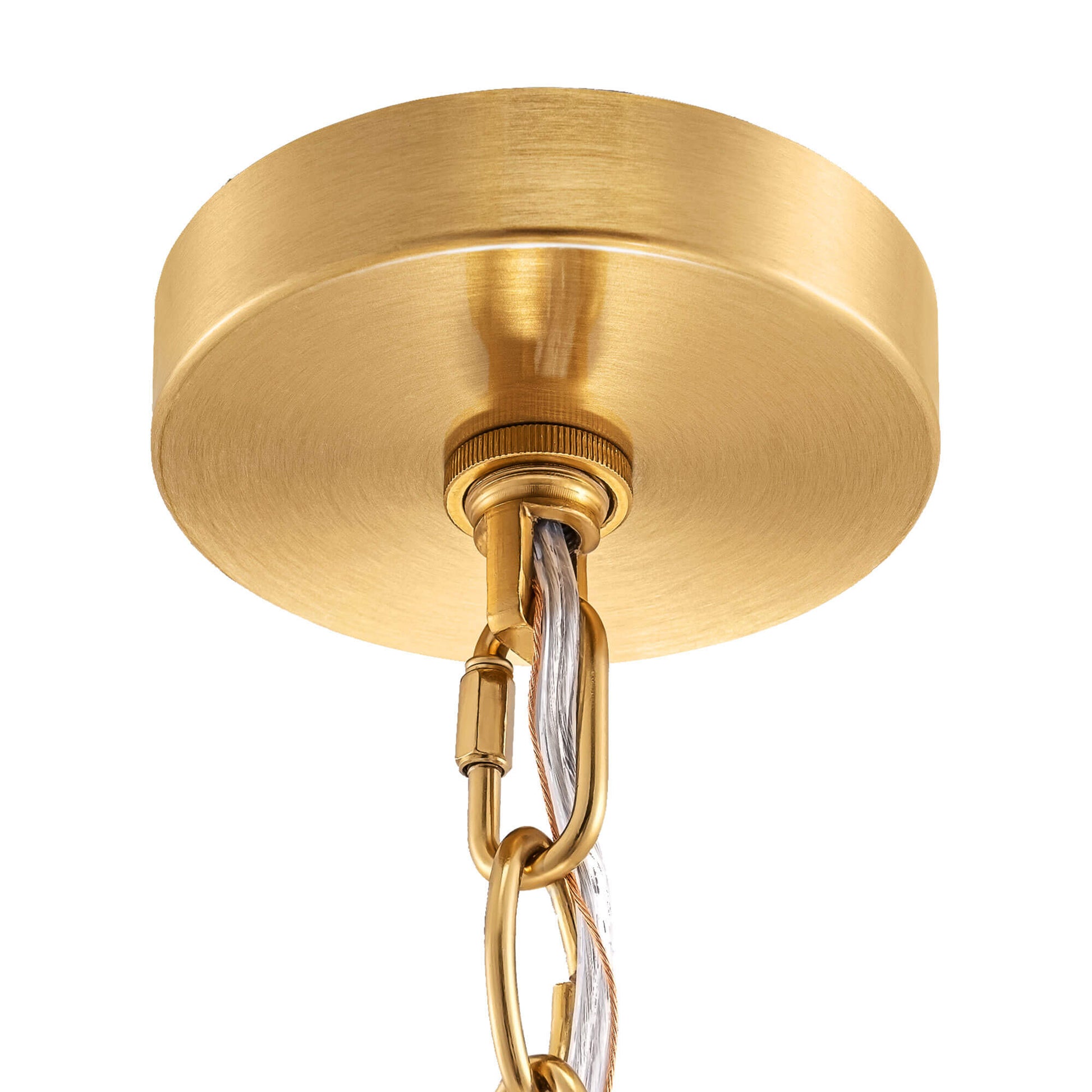 12-Light 2-Tier Frosted Glass Chandelier (32")