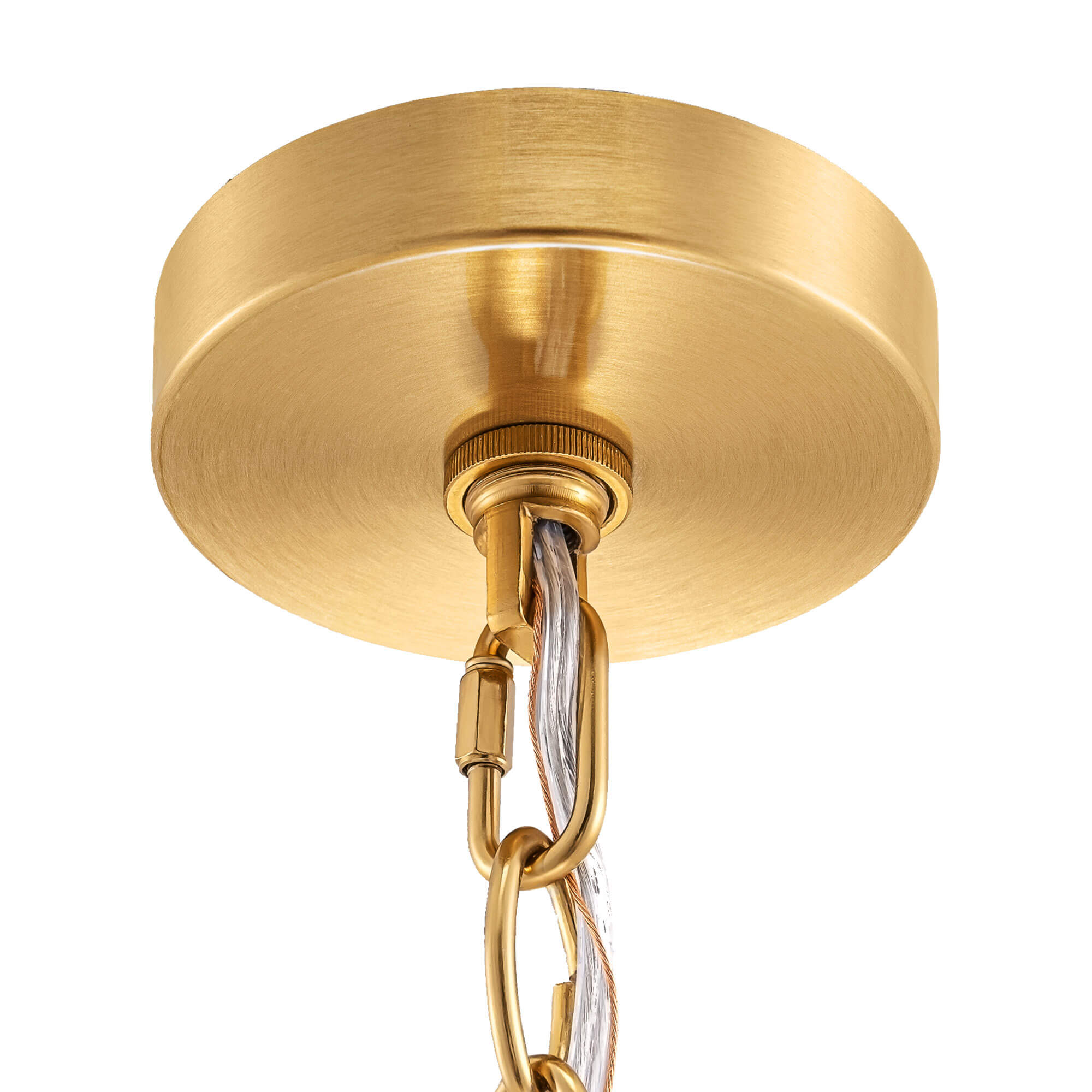 12-Light 2-Tier Frosted Glass Chandelier (32")