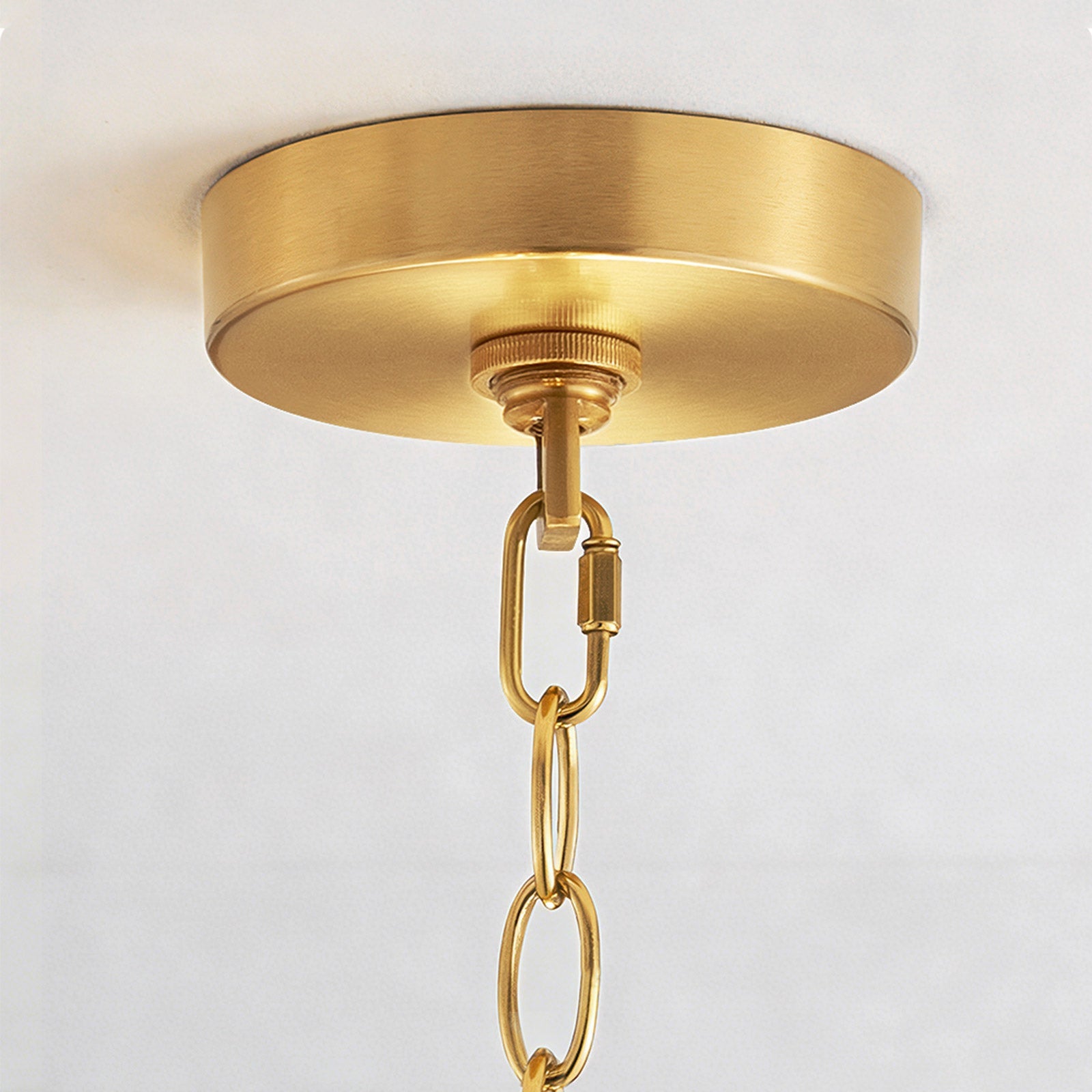 8-Light Cognac-Colored Round Chandelier (24")