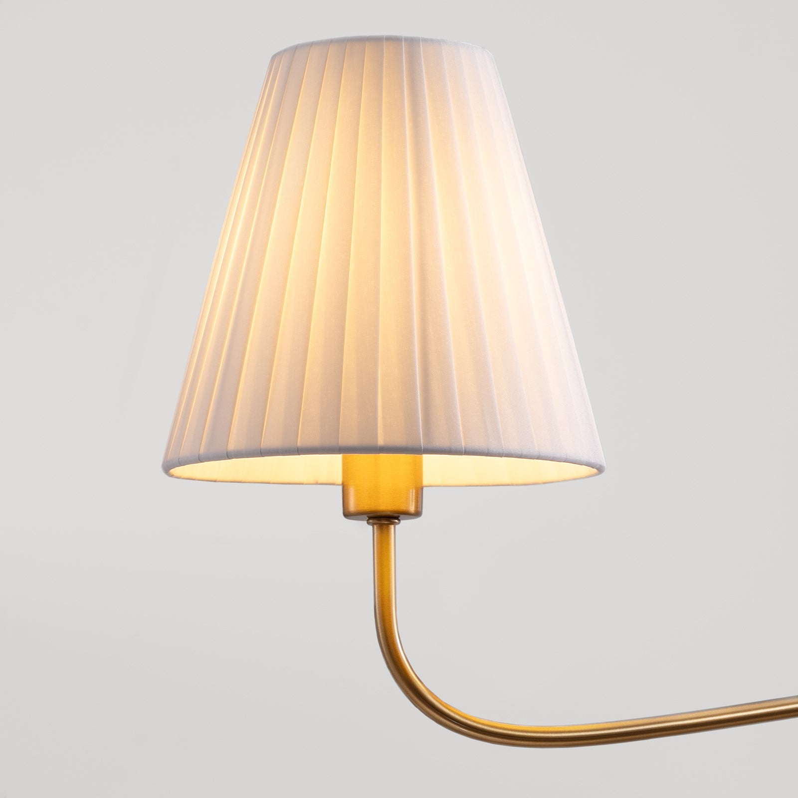 5-Light Chandelier with Folded Fabric Shades (47")