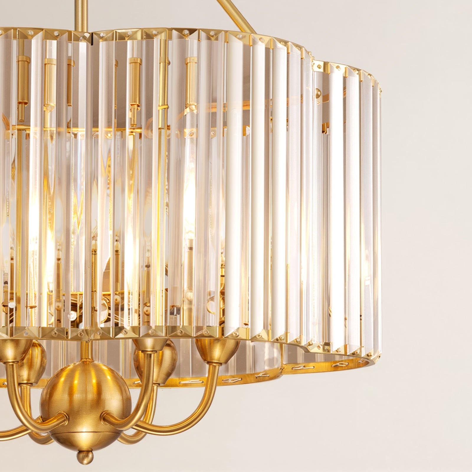 6-Light Petal Crystal Chandelier