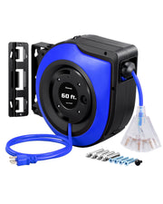 60ft Retractable Extension Cord Reel