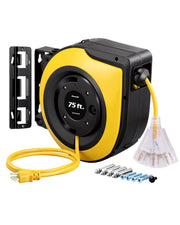 75ft Retractable Extension Cord Reel