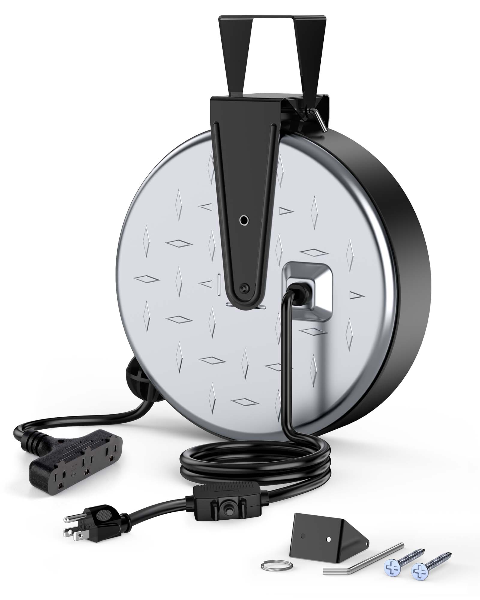 30ft Retractable Extension Cord Reel