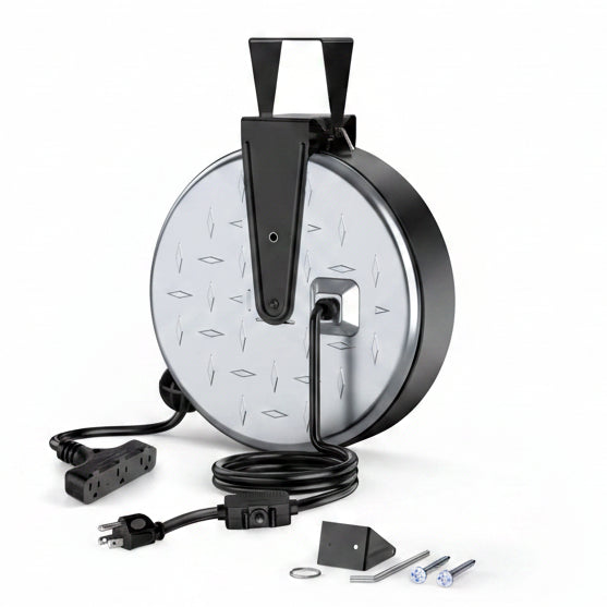 30ft Retractable Extension Cord Reel