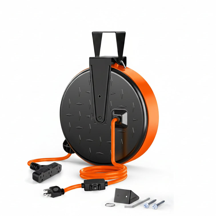 30ft Retractable Extension Cord Reel