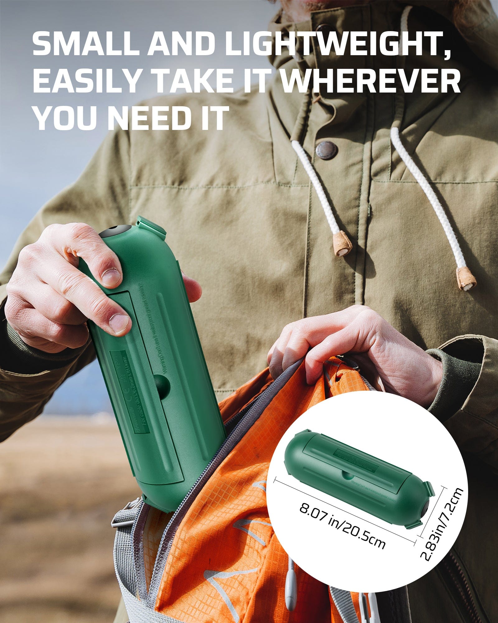 DEWENWILS Extension Cord Safety Cover, Outdoor Outlet Protector with 4 Latches, Large Compartment for AWG12/14/16 Cords (4 Pack)-HCSS04C