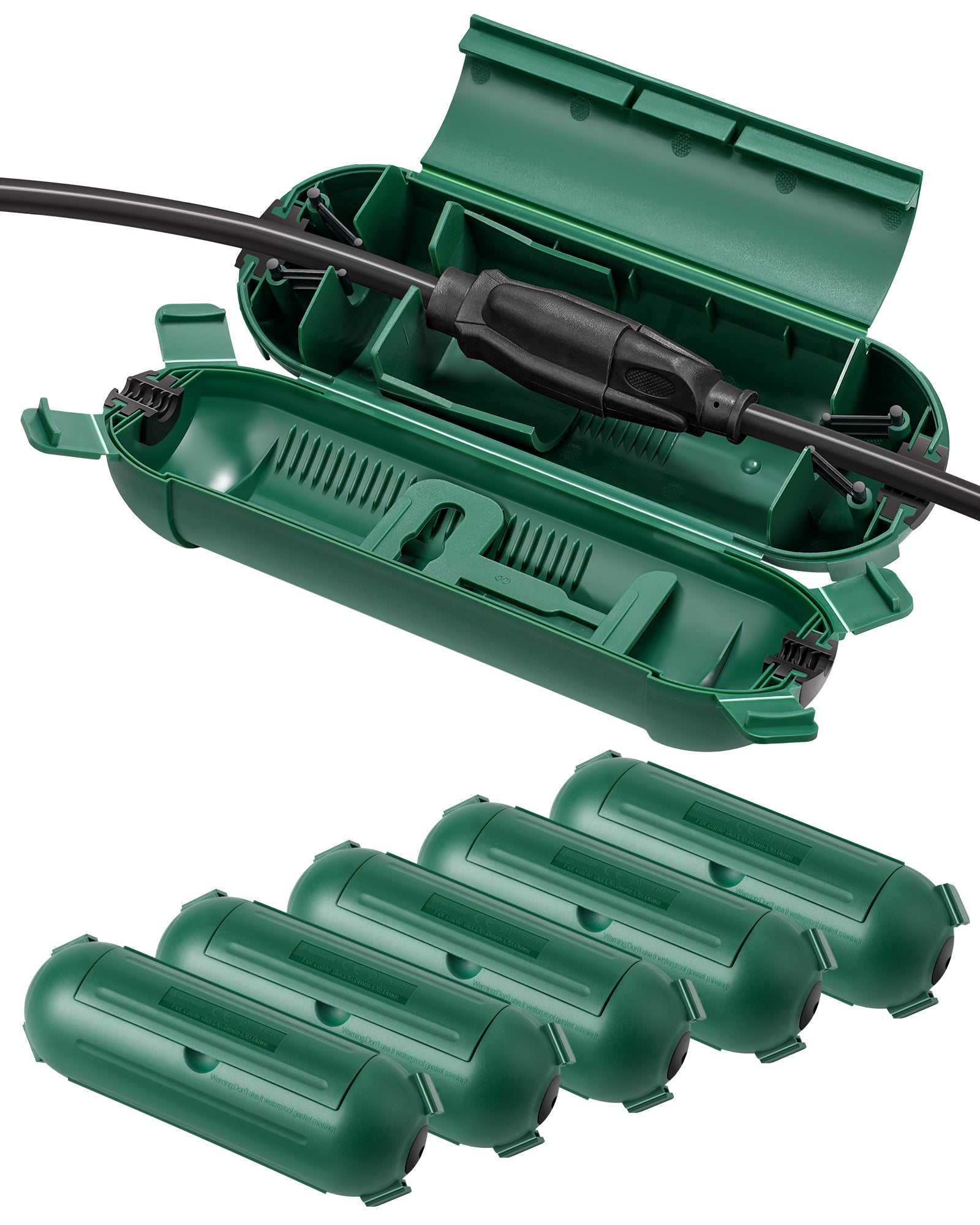 DEWENWILS 4-Pack Outdoor Extension Cord Cover for 12/14/16 Gauge Cords