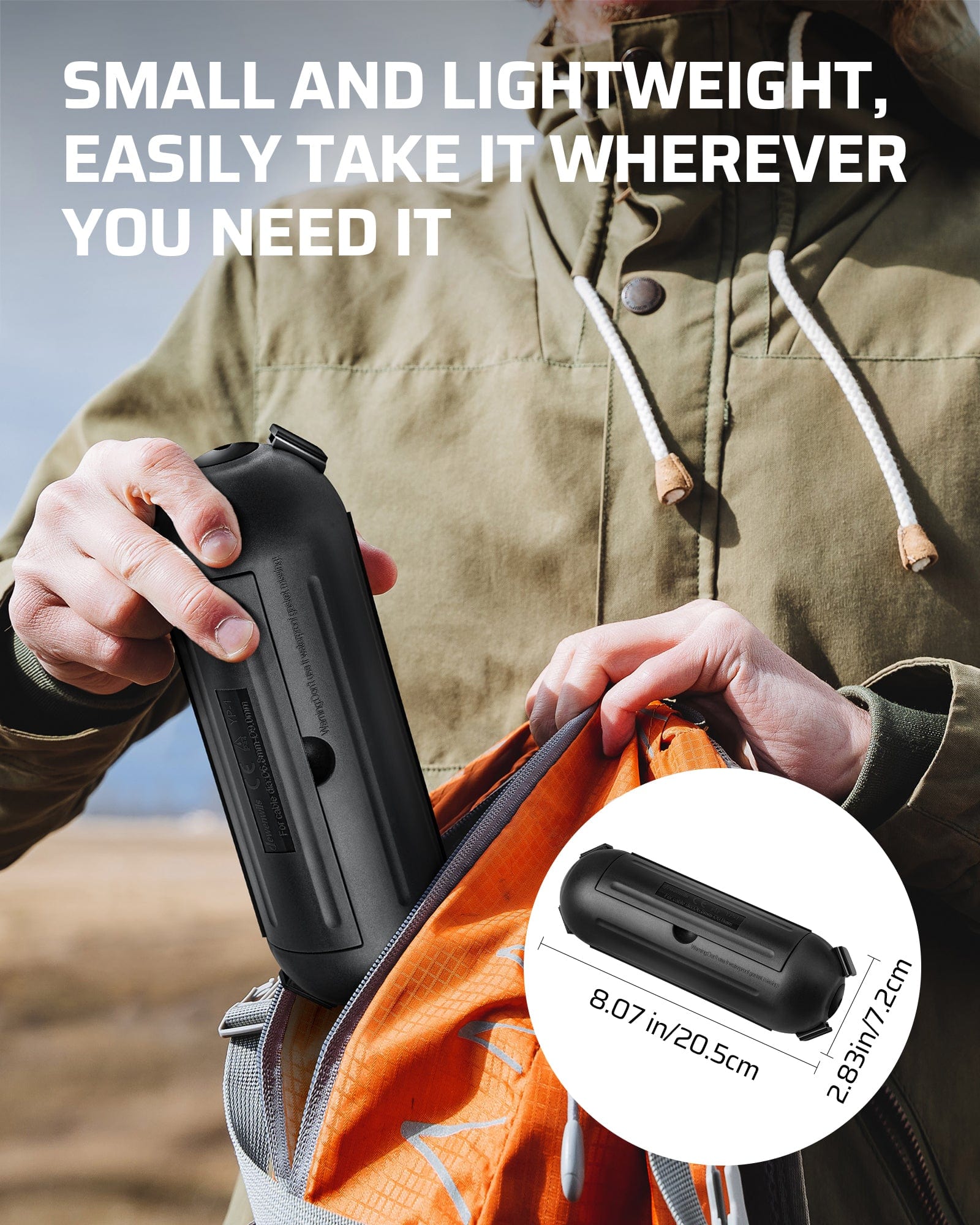 DEWENWILS Outdoor Extension Cord Safety Cover, Water-Resistant Seal Housing with 4 Latches, Adjustable Compartment for AWG 12/14/16 Cords (6 Pack)-HCSS06B