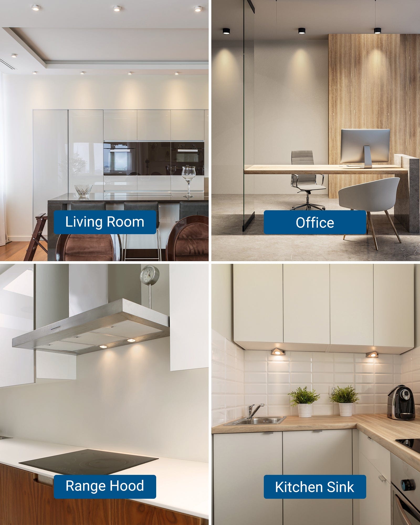 DEWENWILS Warm White Light 10-Pack GU10 LED Bulb Dimmable, 500LM, 3000K GU10 Bulb Replacement for Track Lighting, 7W(50W Equivalent) LED Bulbs for Kitchen, Range Hood, Living Room, Bedroom-HDGU10A