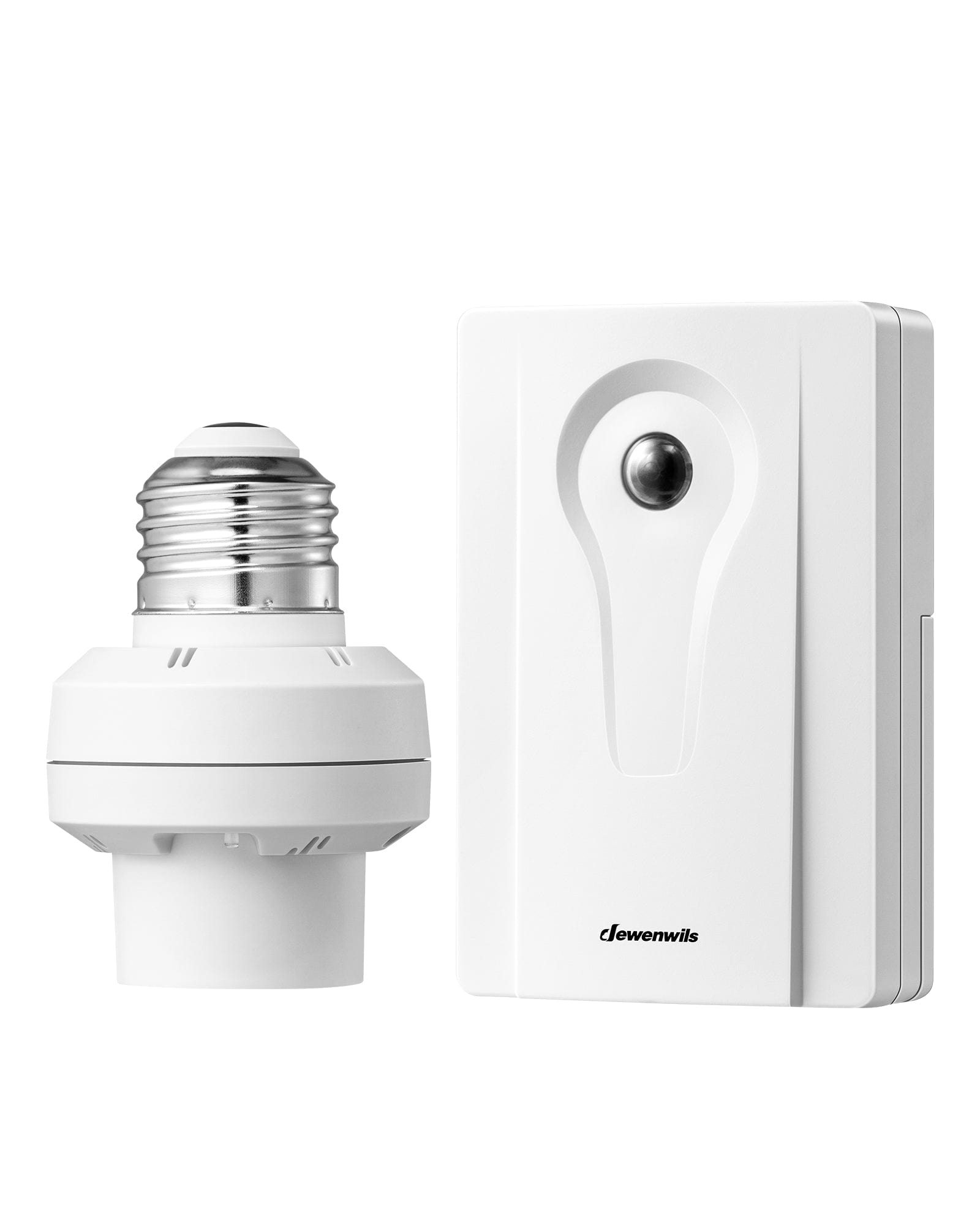 DEWENWILS Light Sensor Socket, Automatic Dusk to Dawn, 50M Range, E26 ...