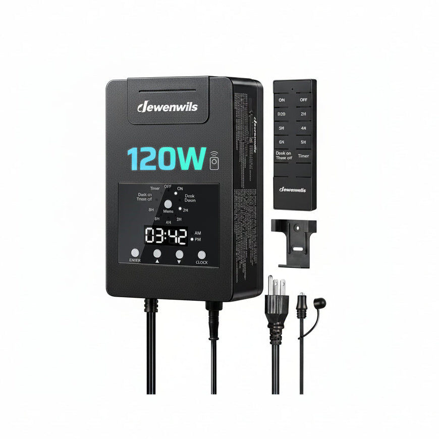 DEWENWILS 120W Low Voltage Landscape Lighting Transformer