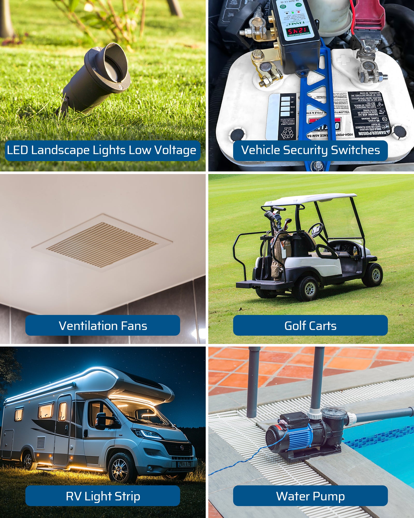 DEWENWILS Relay Remote Switch 24V Remote Control Switch, Wireless Light Switch with 100FT Control Range, Compact Remote Light Switch, Remote Light Switches Wireless for Pump, Lights, Fan, Motor-HDWS21L