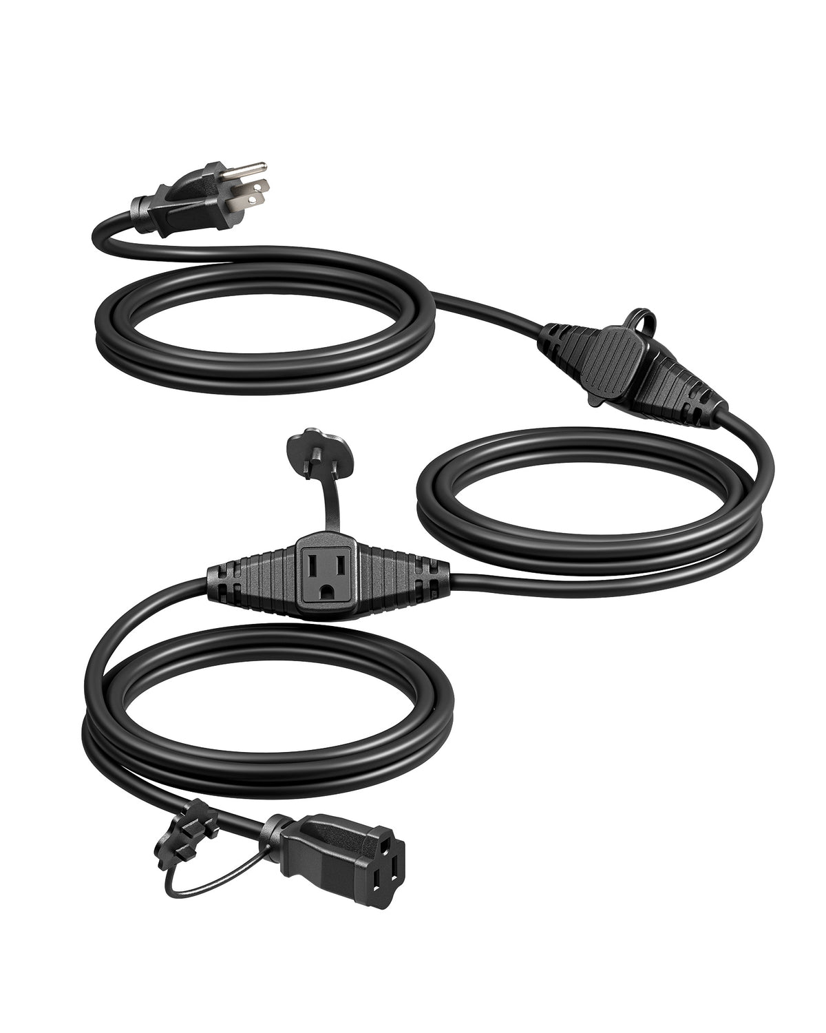 DEWENWILS 25FT Outdoor Extension Cord, 3 Outlets Plug with Indicator Lights