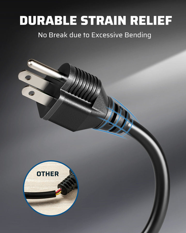 DEWENWILS 25ft Outdoor Extension Cord, Evenly Spaced 3 Outlets Plugs ...
