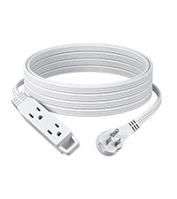 DEWENWILS 6 FT Extension Cords for Indoor Flat Plug with Hanging Hole 3 Grounded Outlets