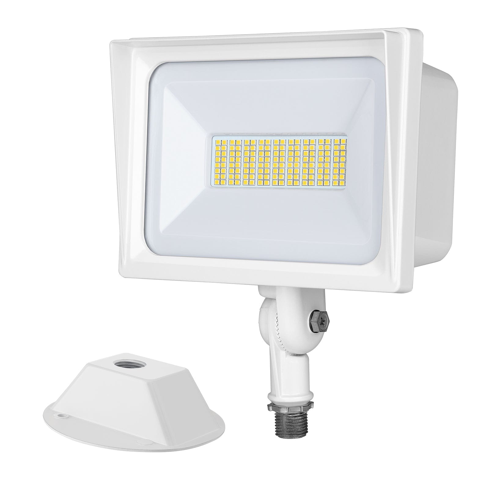 DEWENWILS 65W LED Flood Light Outdoor, 6670 LM Super Bright(500W Equivalent) IP65 Waterproof Knuckle Mount LED Security Light, 5000K Daylight Flood Light for Garden, Yard, Garage, White-HFLB01C