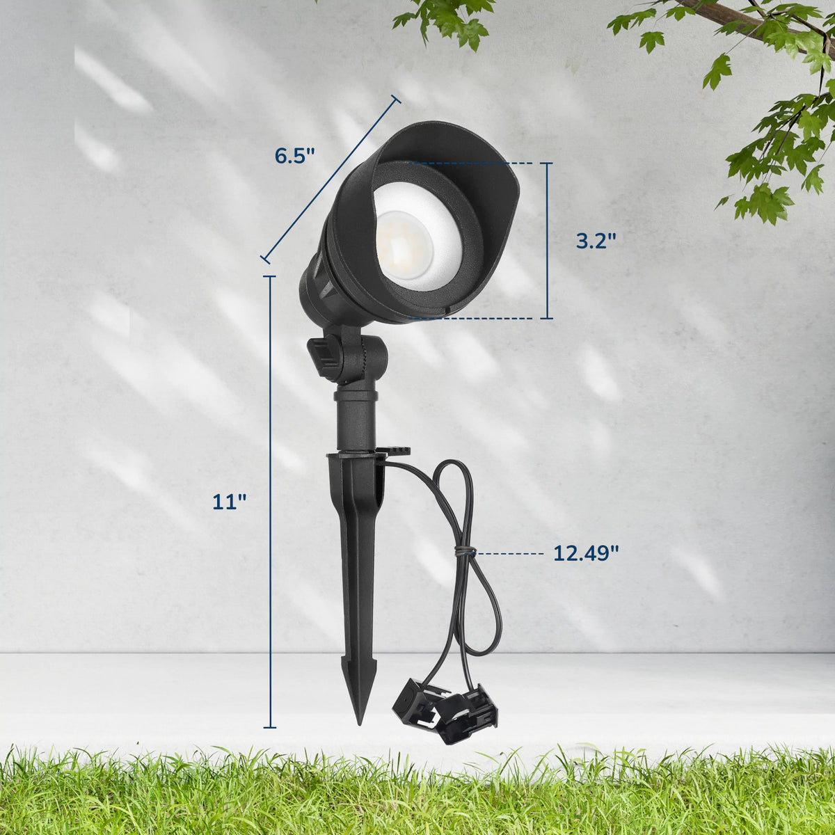 Low Voltage Landscape Light dimensions