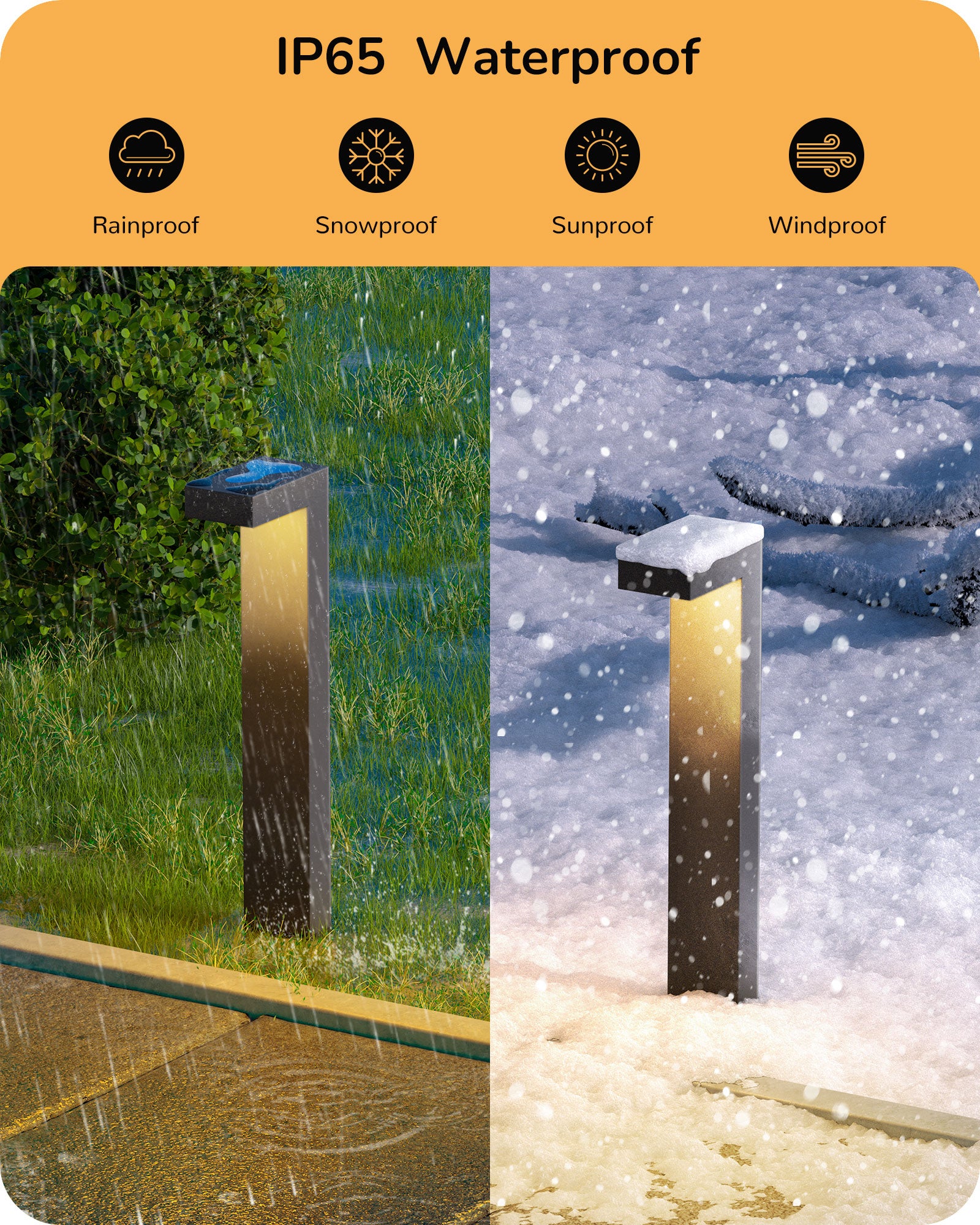 4 Pack Low Voltage Landscape Lighting, 3000K 3.2W 50,000Hrs Waterproof Outdoor Landscape Path Lights, 12V LED Pathway Lights Wired, CRI80 Modern Aluminum L Shaped for Sidewalk Driveway-HGSL09A